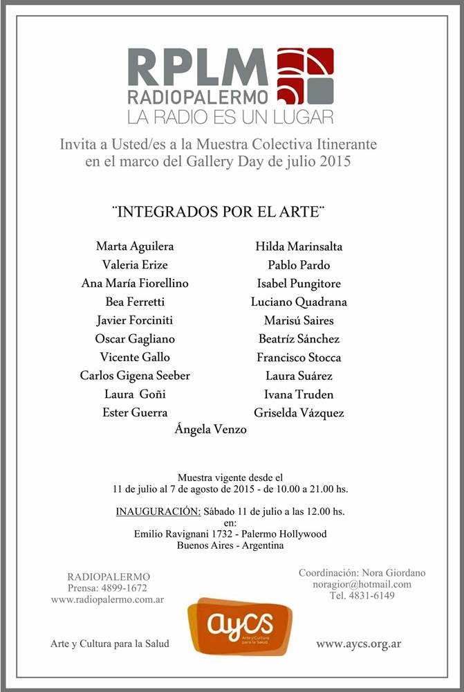 RPLM - AyCS Integrados por el arte - 2015